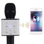 Wholesale Karaoke Microphone Portable Handheld Bluetooth Speaker KTV (Black)